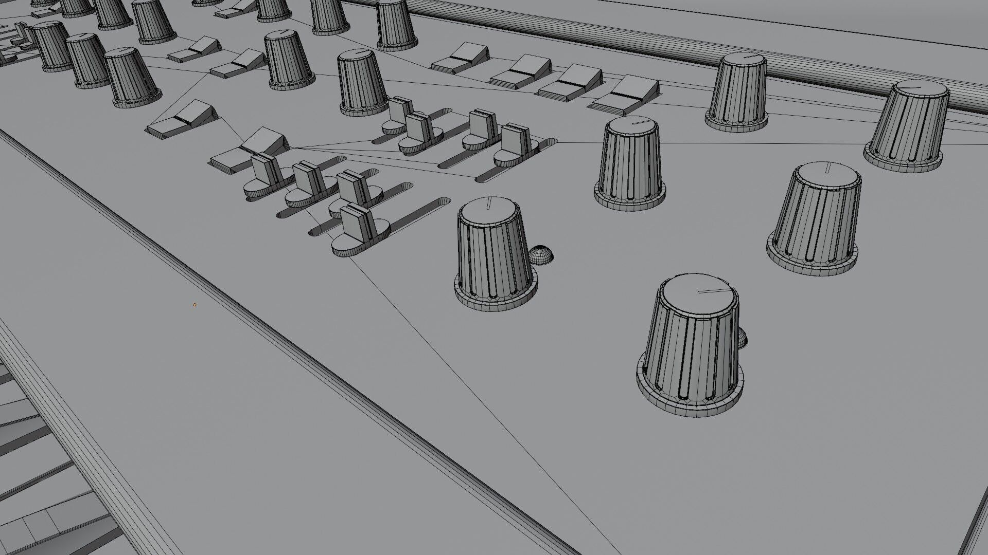 Synthesizer Crumar Spirit 3D model_11