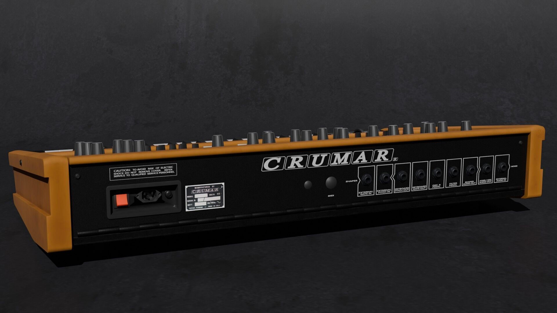 Synthesizer Crumar Spirit 3D model_4