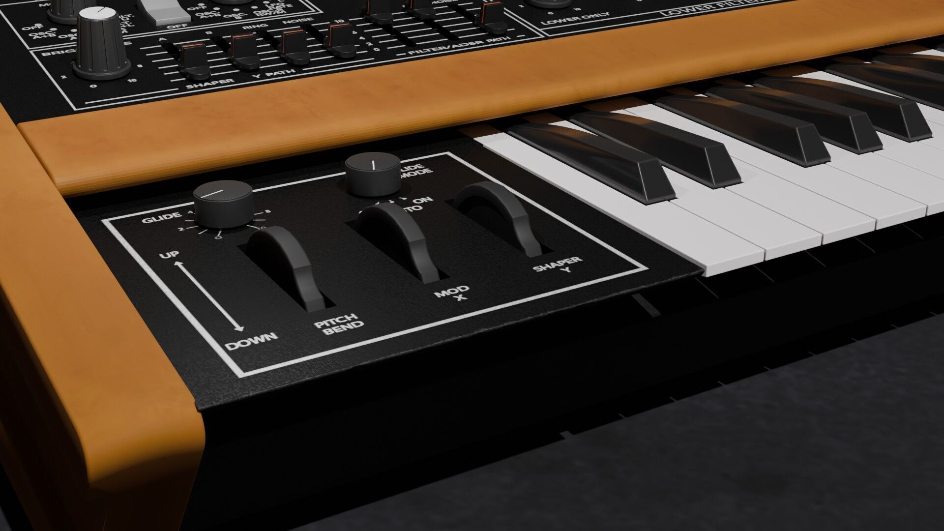 Synthesizer Crumar Spirit 3D model_7