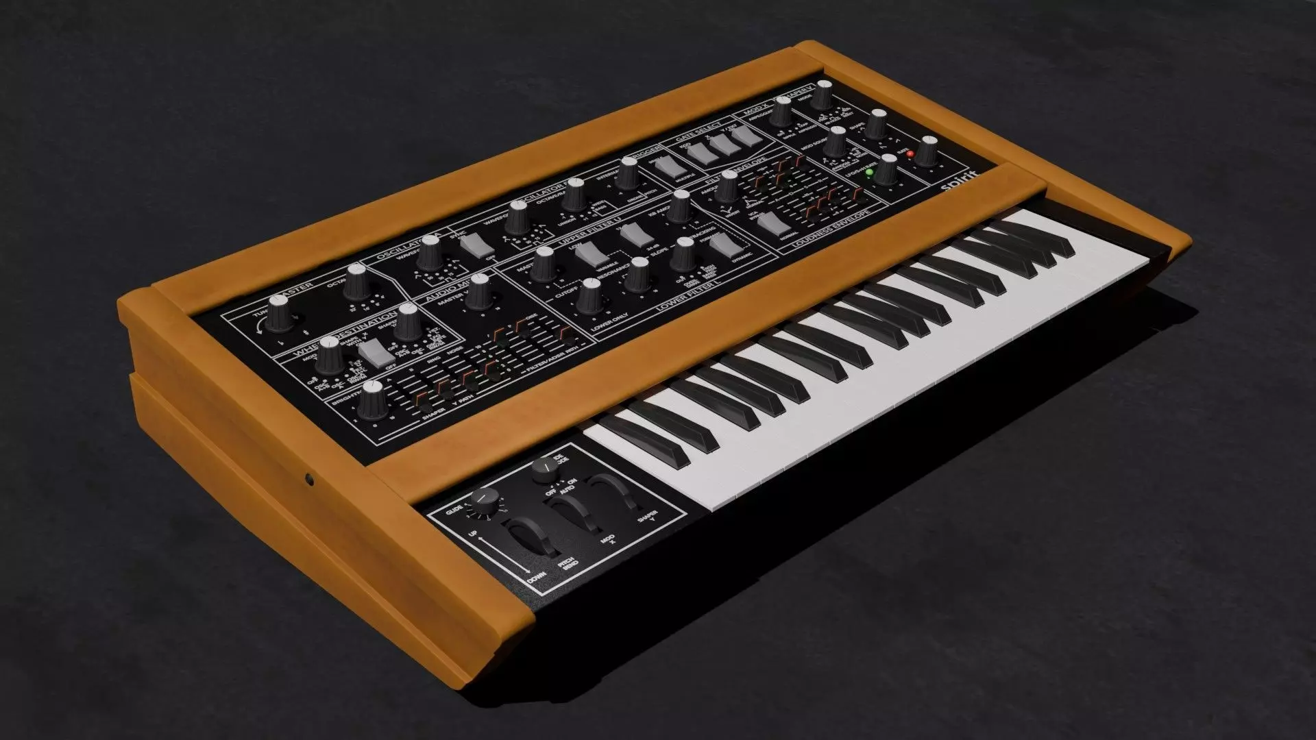 Synthesizer Crumar Spirit 3D model_0