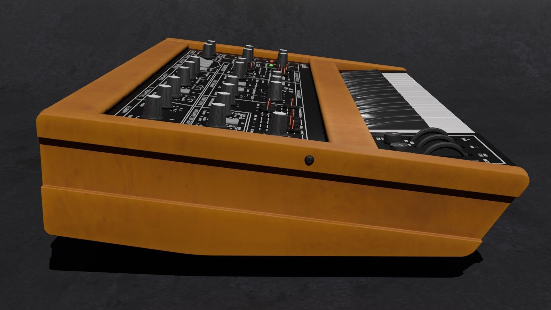 Synthesizer Crumar Spirit 3D model_2