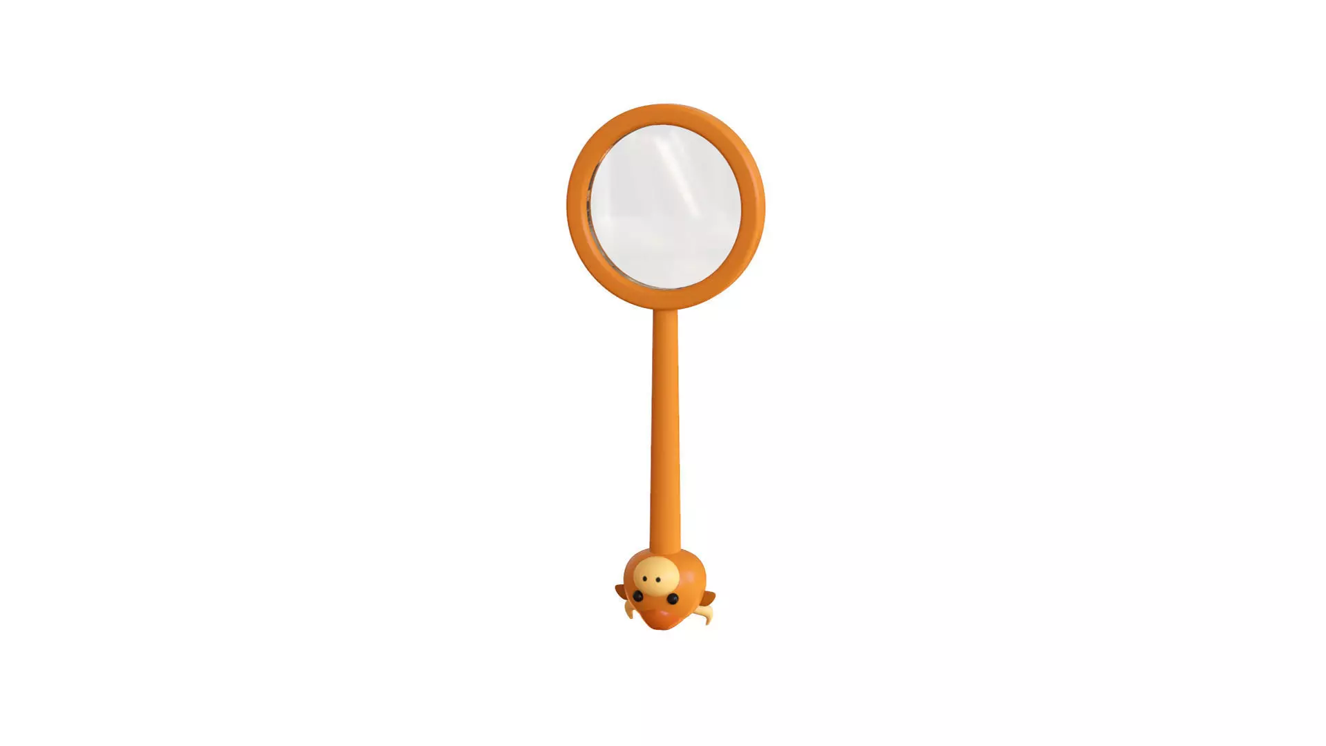 Cow Magnifying Glass Low-poly 3D model_0