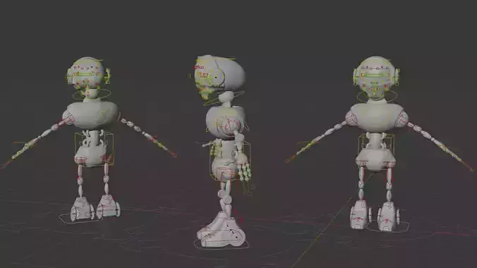 Robot Random Dynamics  High-Resolution Sci-Fi 3D Model 