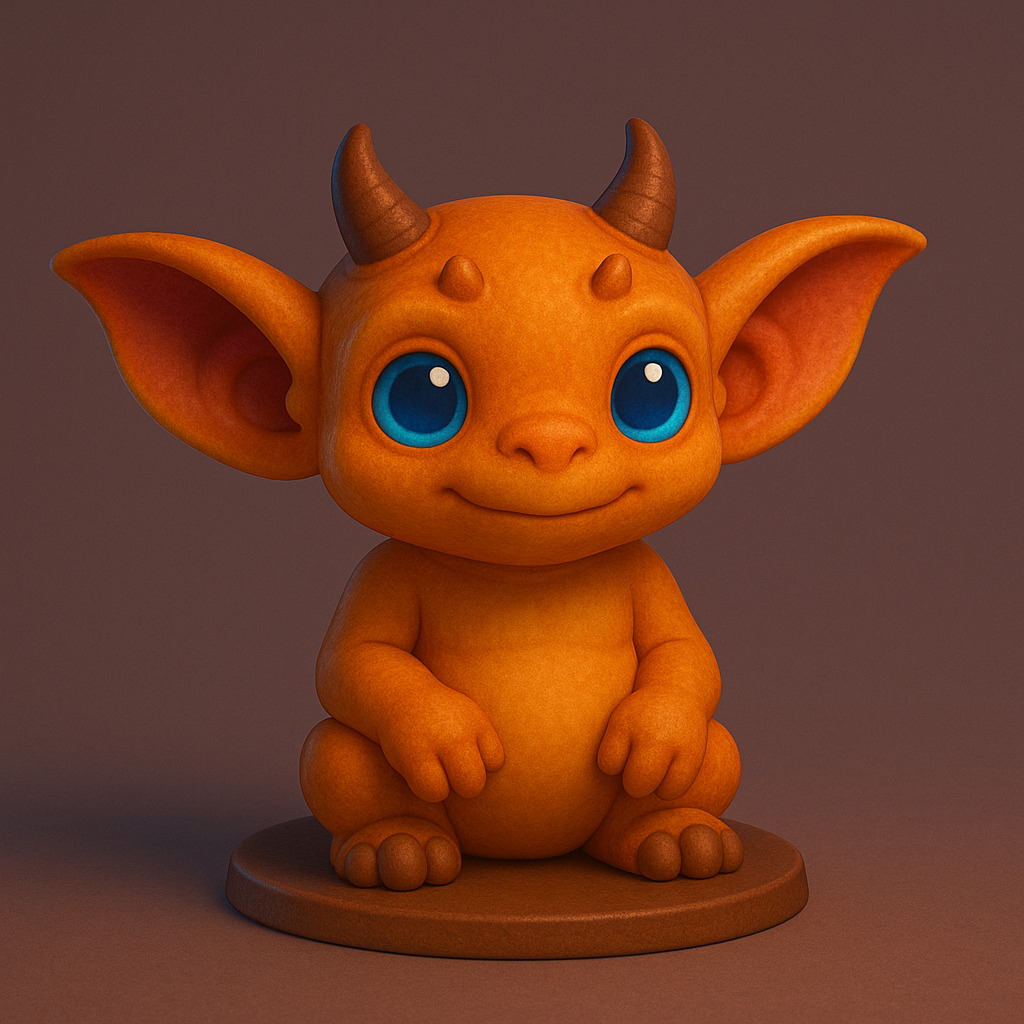 Fantasy magical creature 3D model_2