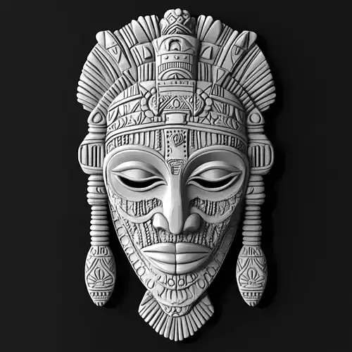  African Tribal Mask Relief