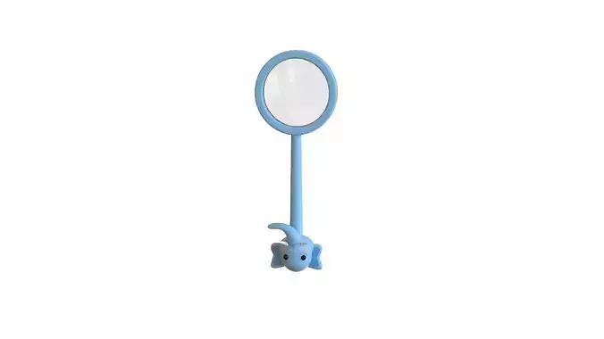 Elephant Magnifying Glass Low-poly 3D model