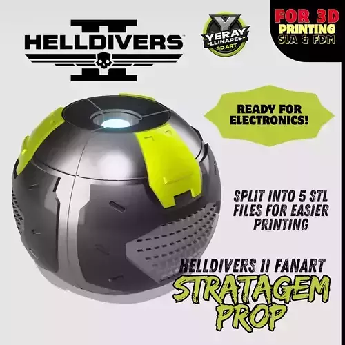 Stratagem Prop Helldivers II Fanart Replica  3D print model