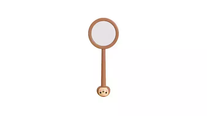 Sloth Magnifying Glass  Low-poly 3D model