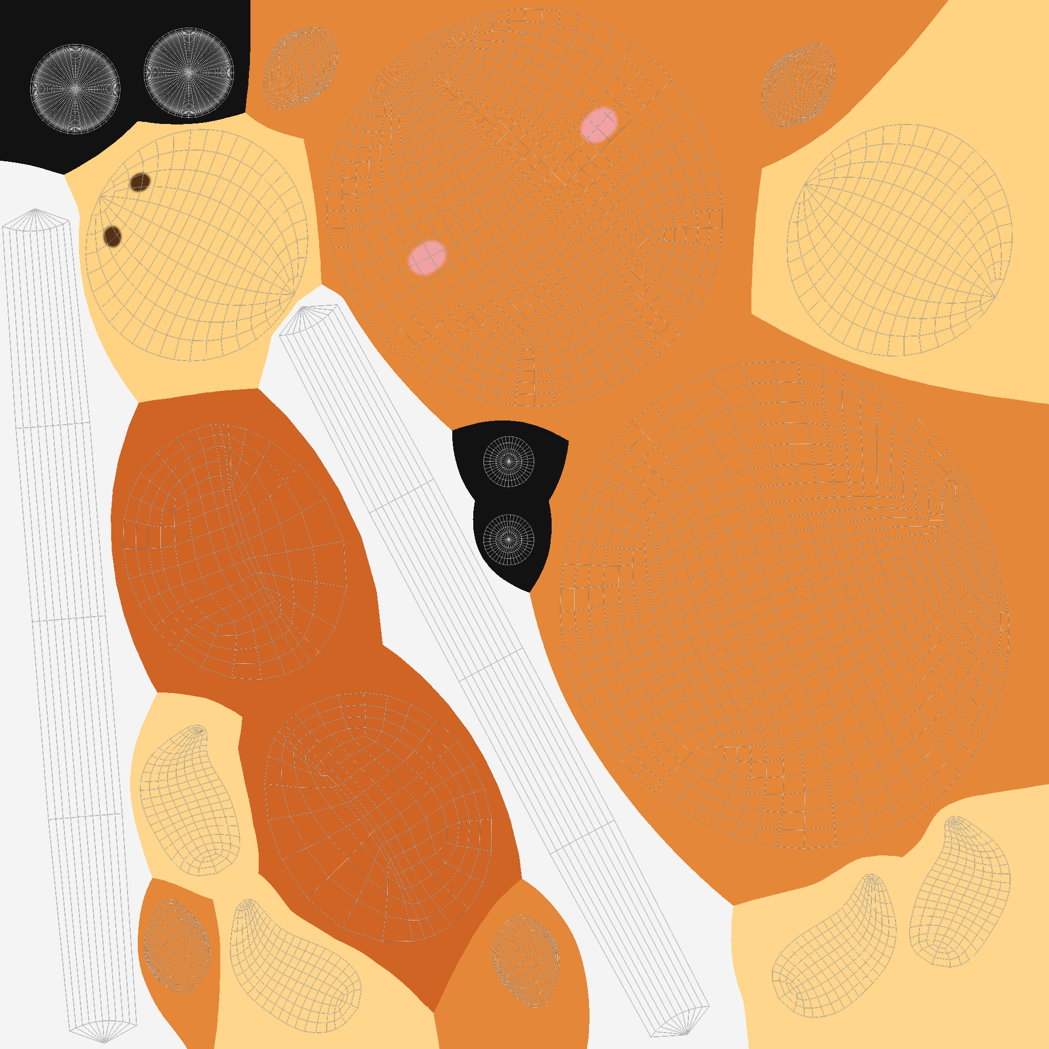 Cow Sweet Lollipops  Low-poly 3D model_3