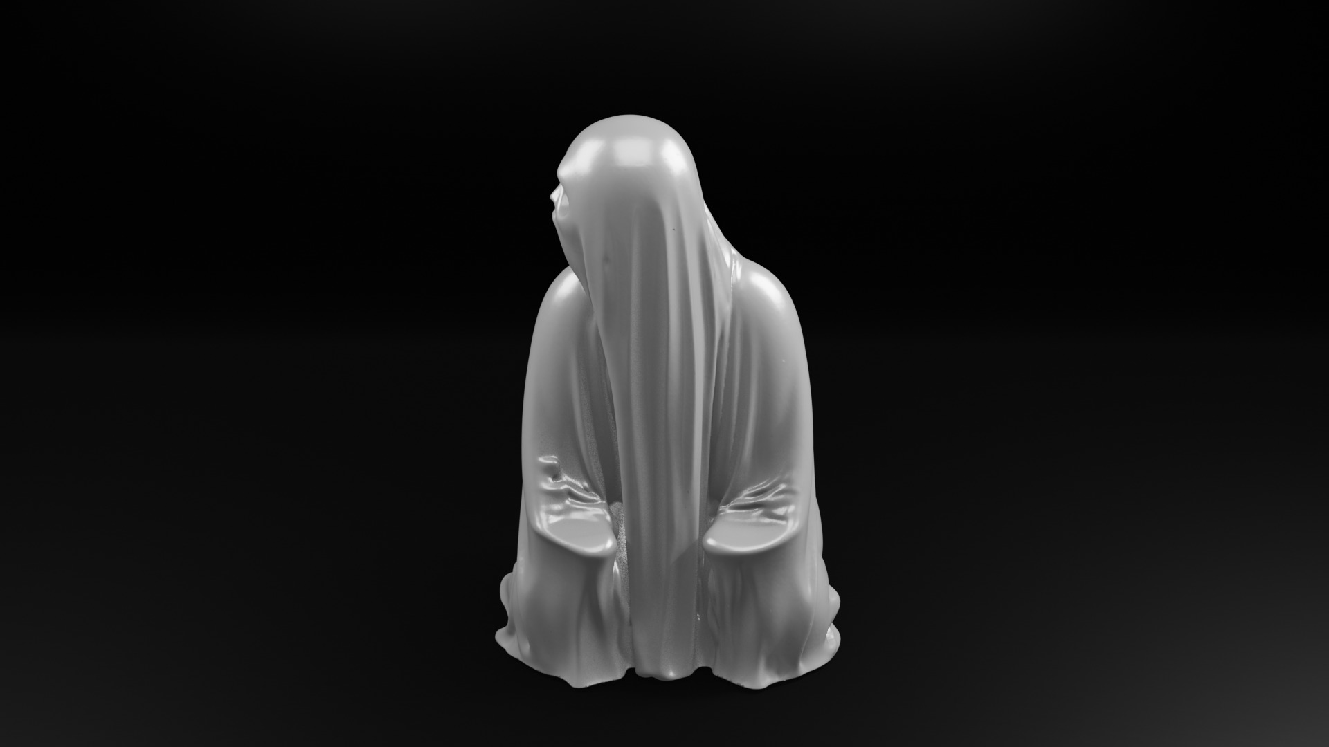 Twerking Ghost 3D Model Funny Halloween Printable STL 3D print model_2