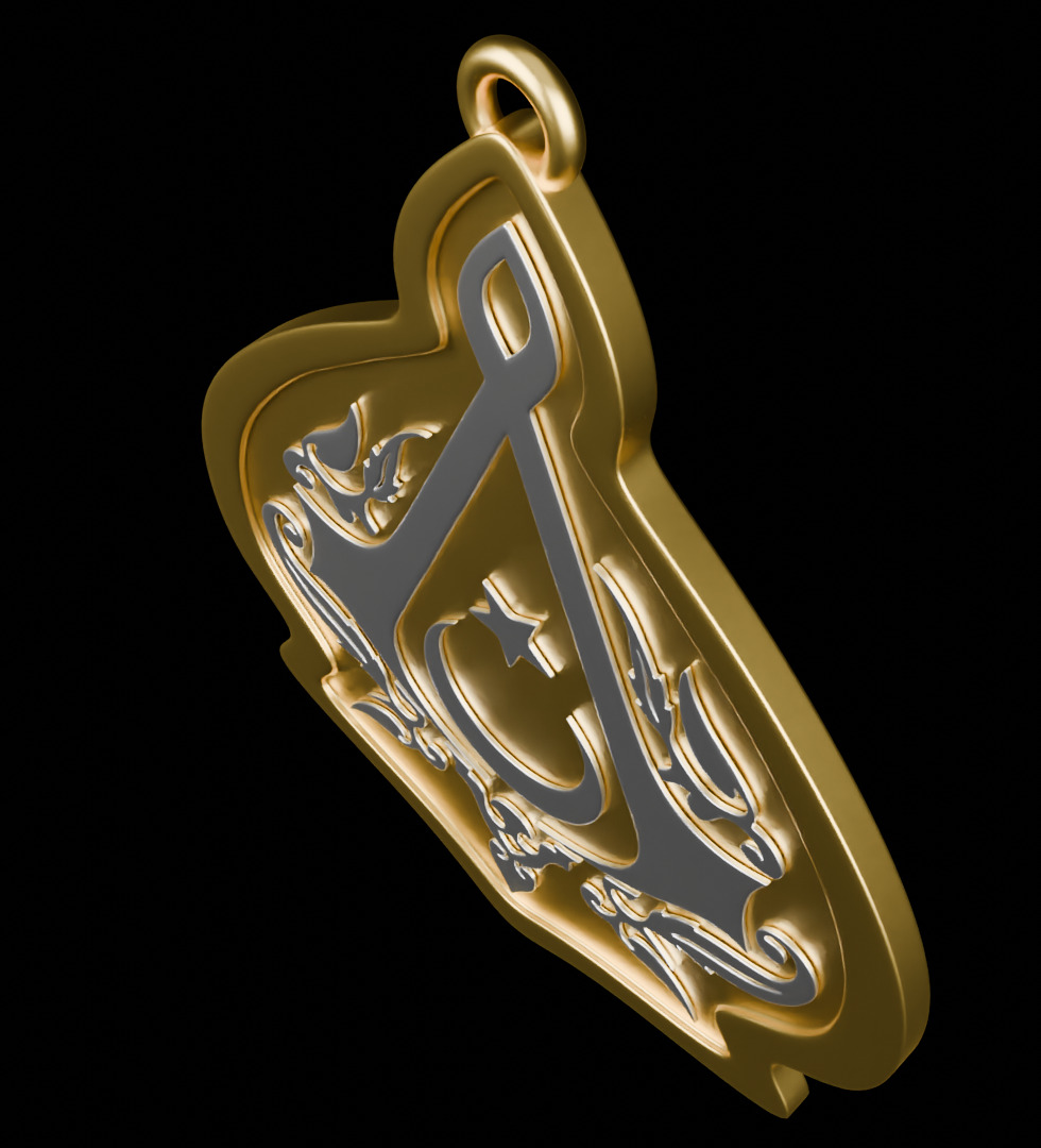 Turkish Assassin Pendant 3D Print Model 3D print model_6