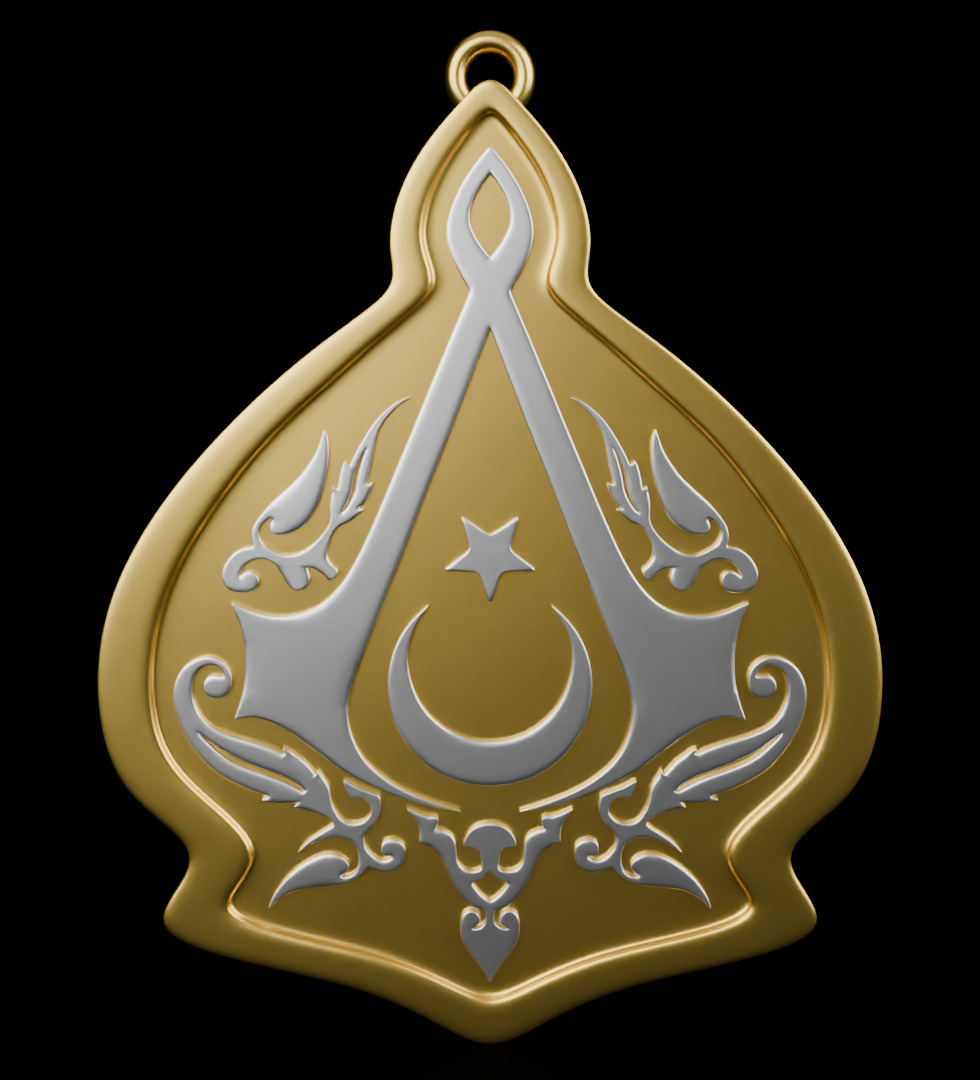 Turkish Assassin Pendant 3D Print Model 3D print model_1