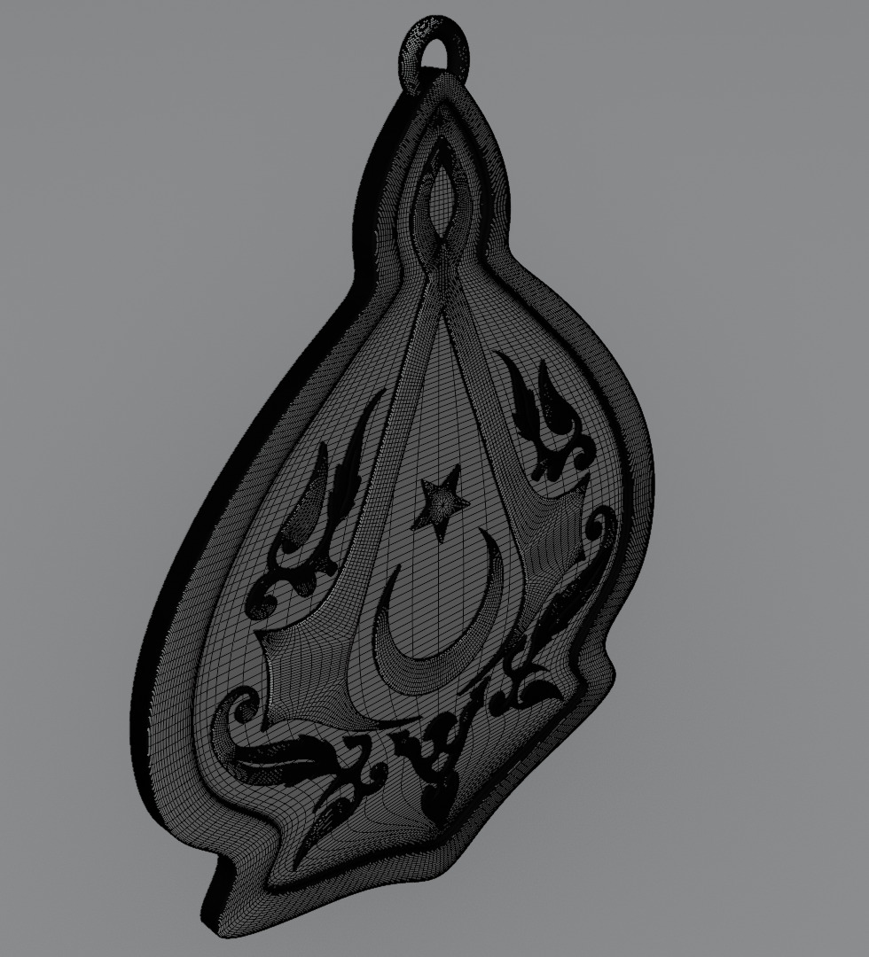 Turkish Assassin Pendant 3D Print Model 3D print model_10