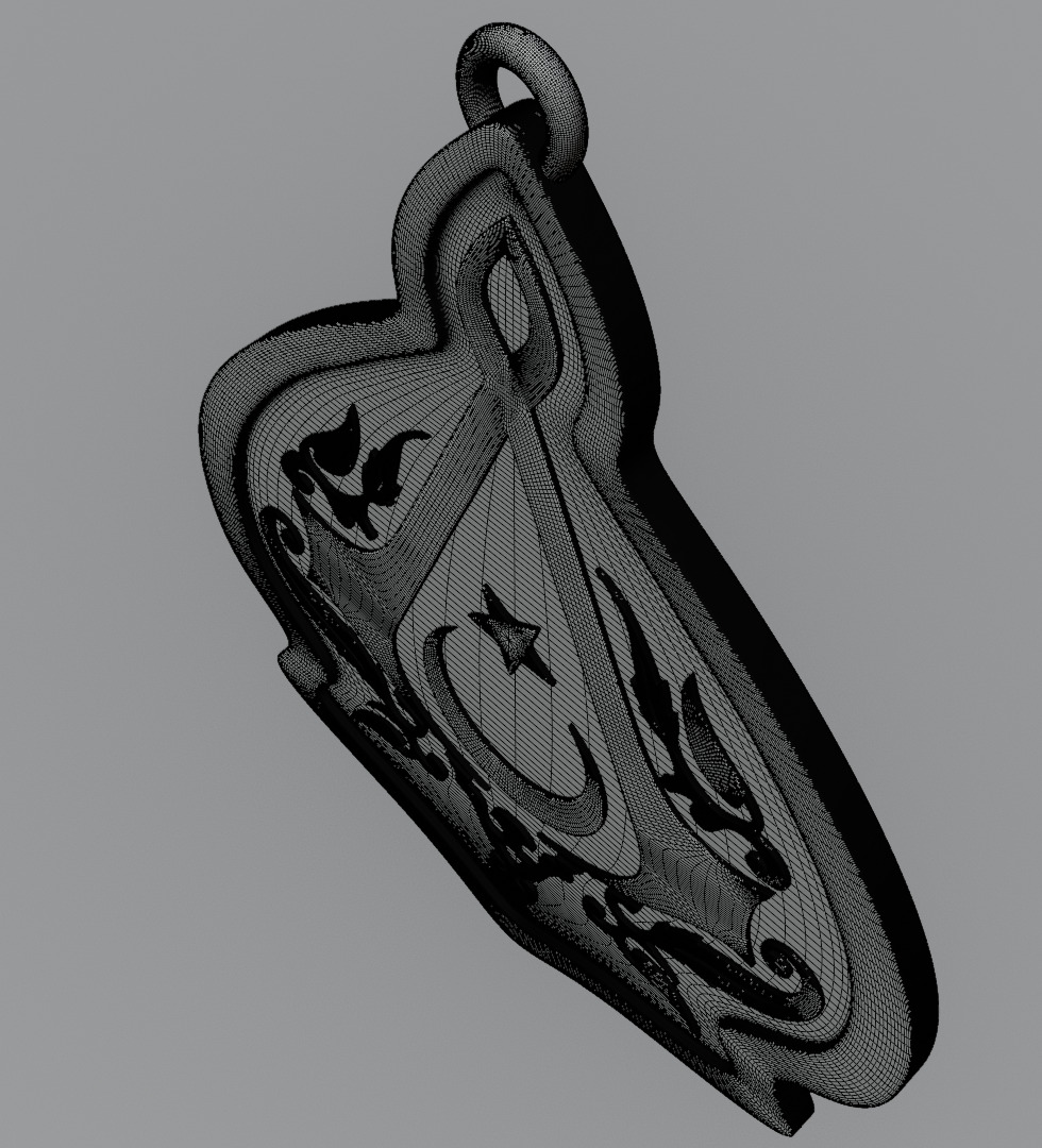 Turkish Assassin Pendant 3D Print Model 3D print model_16