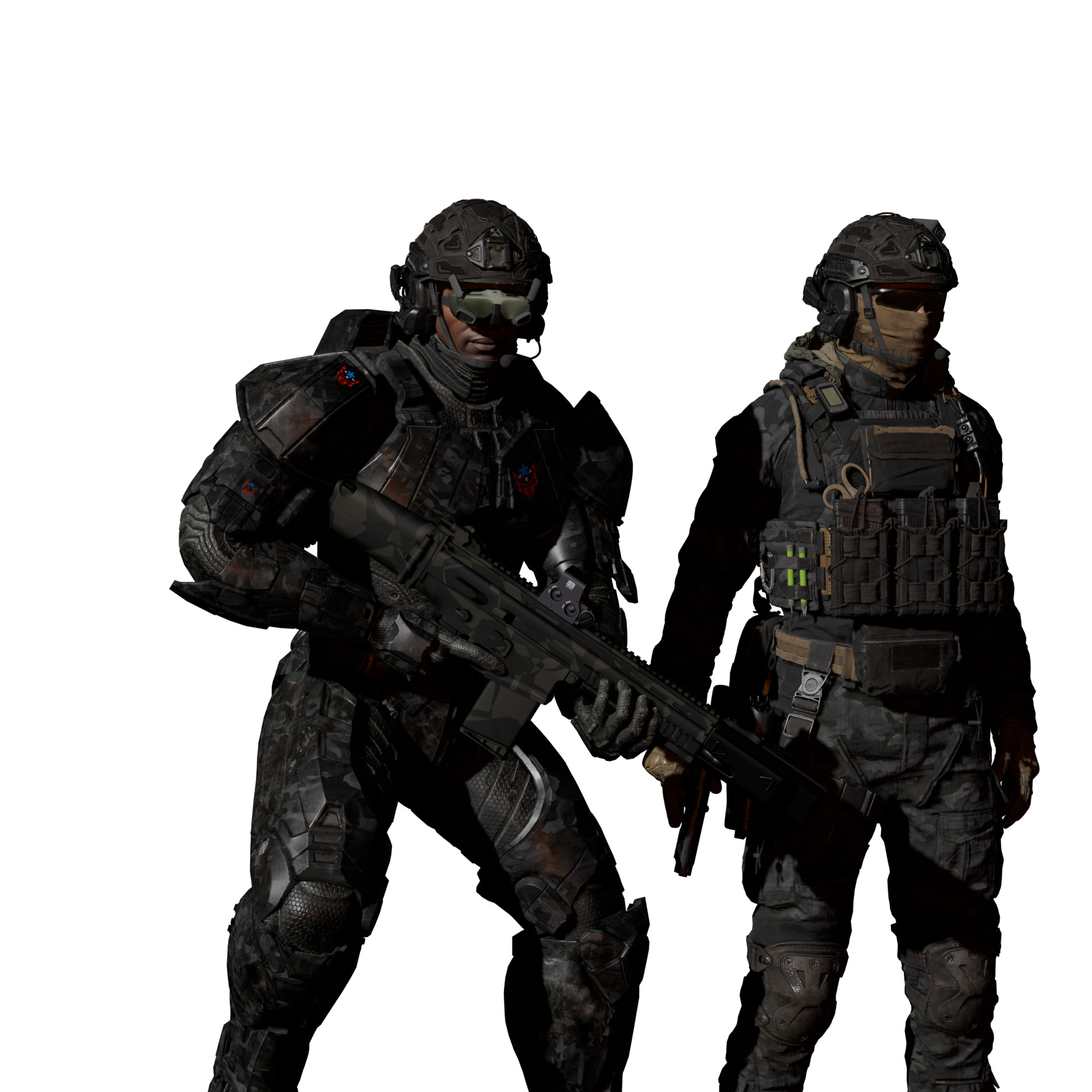 DJI Drone Goggles Game-Ready Low-Poly VR-AR Model Low-poly 3D model_3