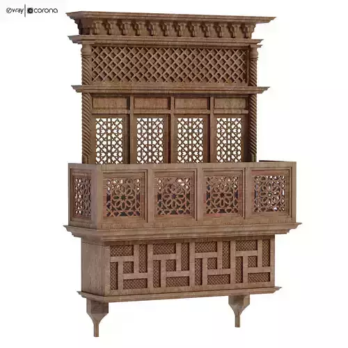 islamic arabic mashraba windows set 581