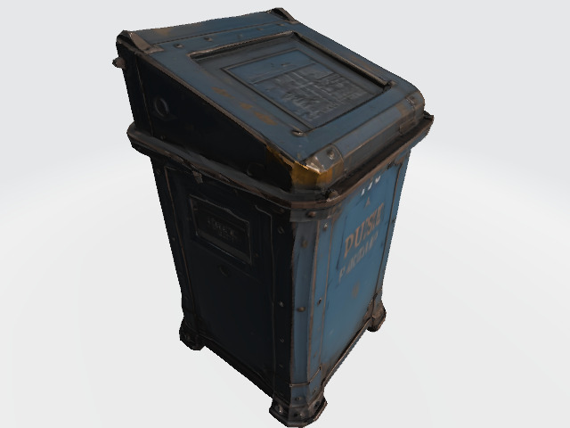 4 Low-Poly Dust Bin Models - Game-Ready Low-poly 3D model_3