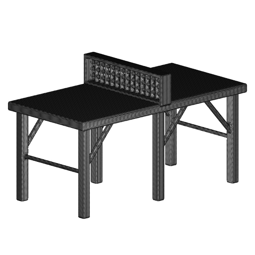 Exquisite Table Tennis 3D print model_4