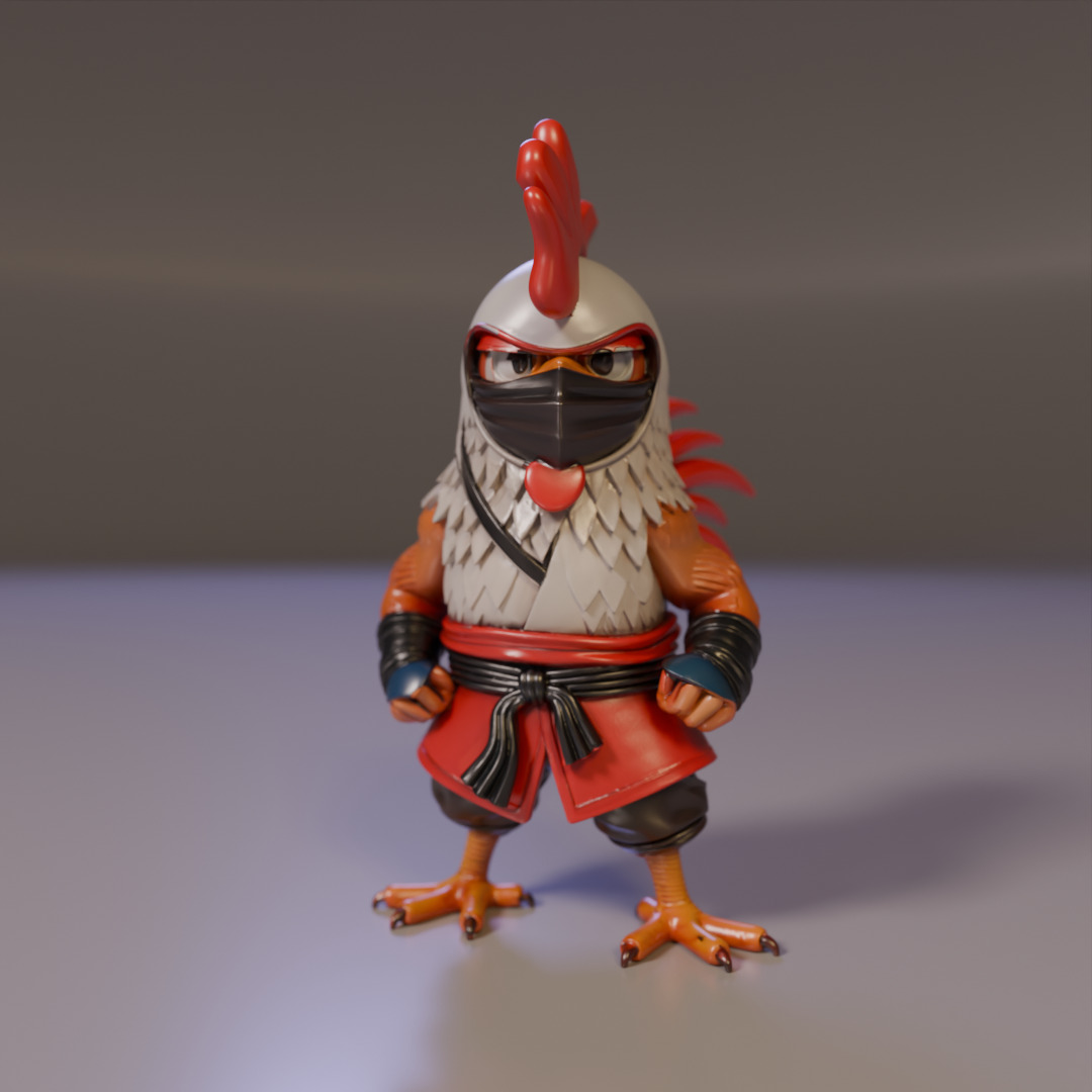 Ronin Rooster 3D print model_1