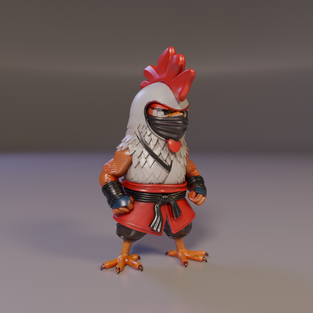 Ronin Rooster 3D print model_14