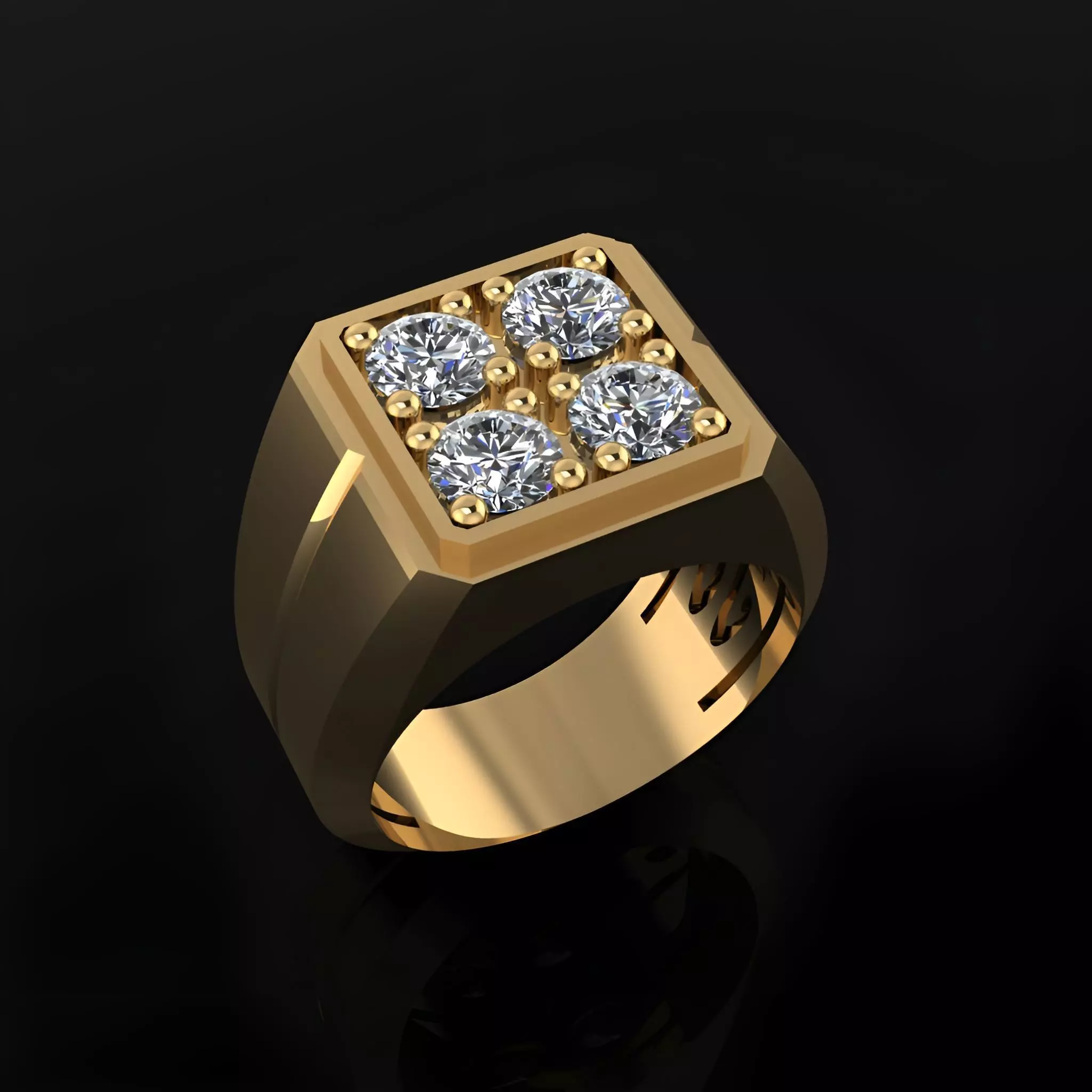 Mans Ring 3D print model_0