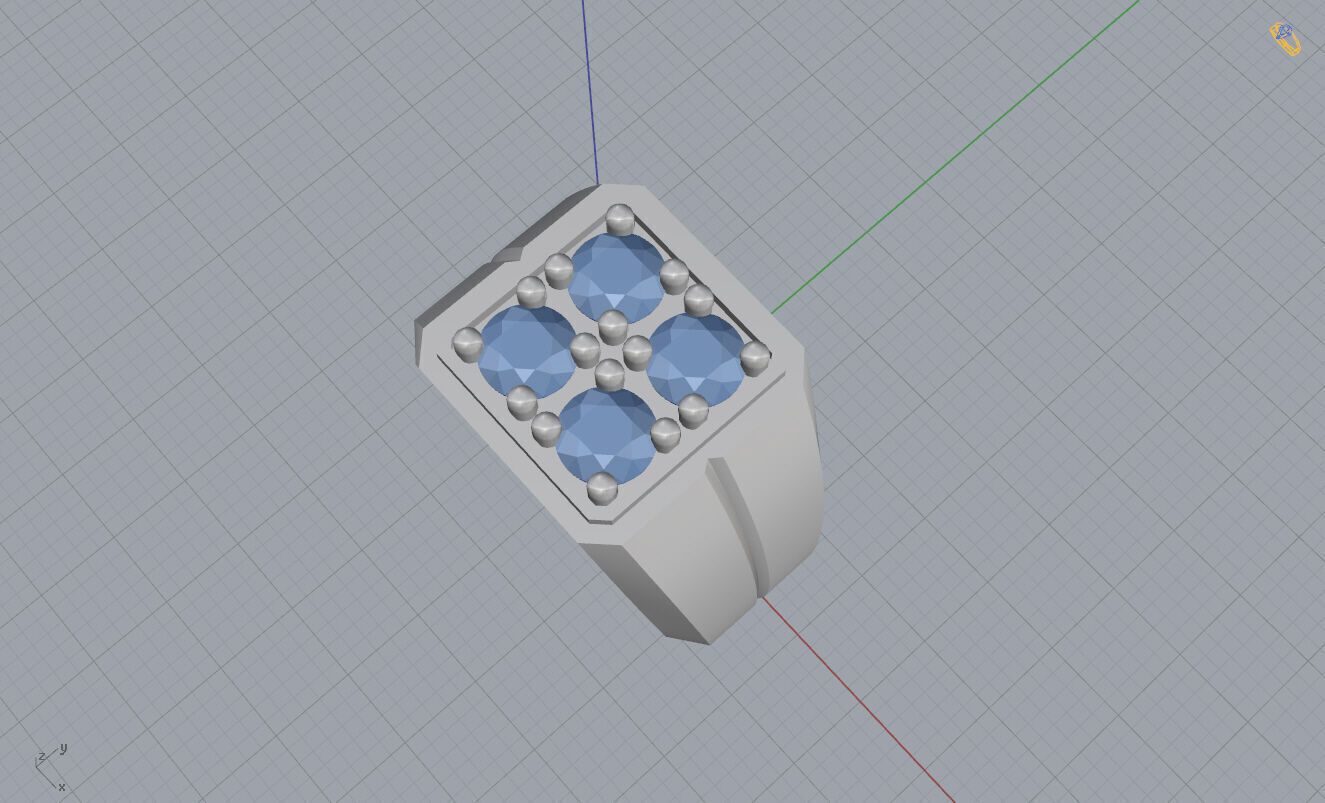 Mans Ring 3D print model_11