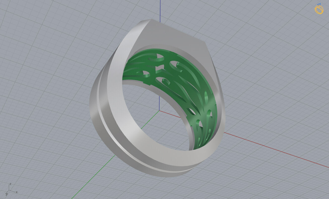 Mans Ring 3D print model_12