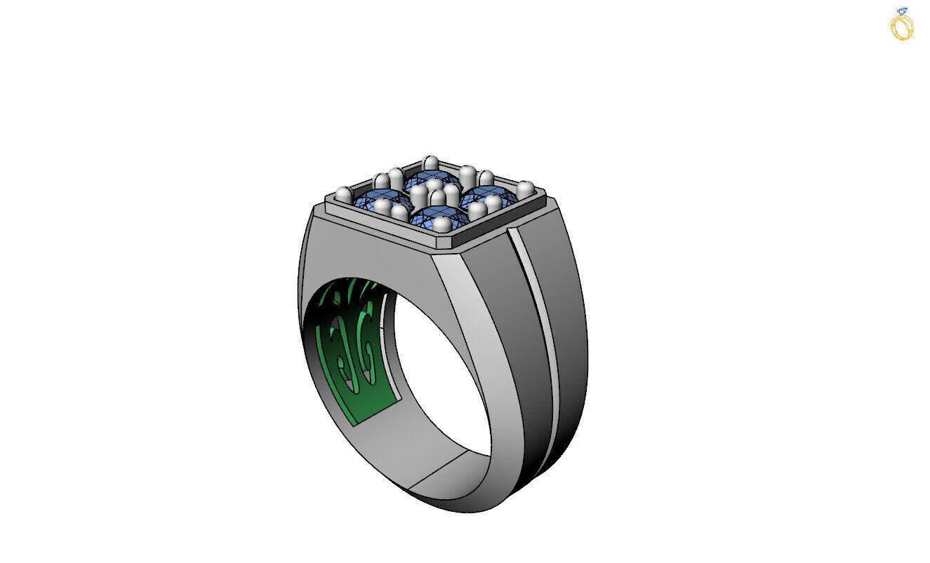 Mans Ring 3D print model_15
