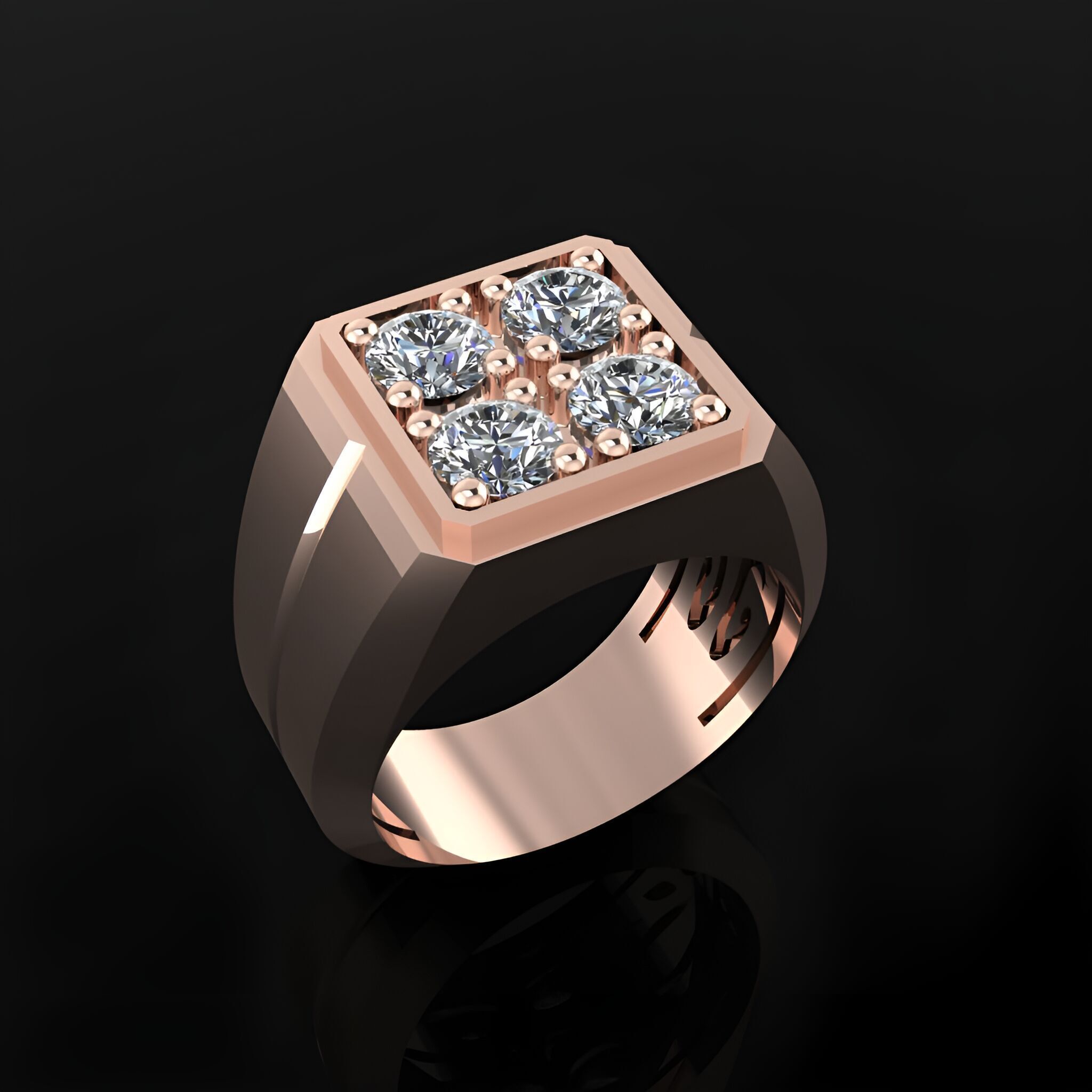 Mans Ring 3D print model_2