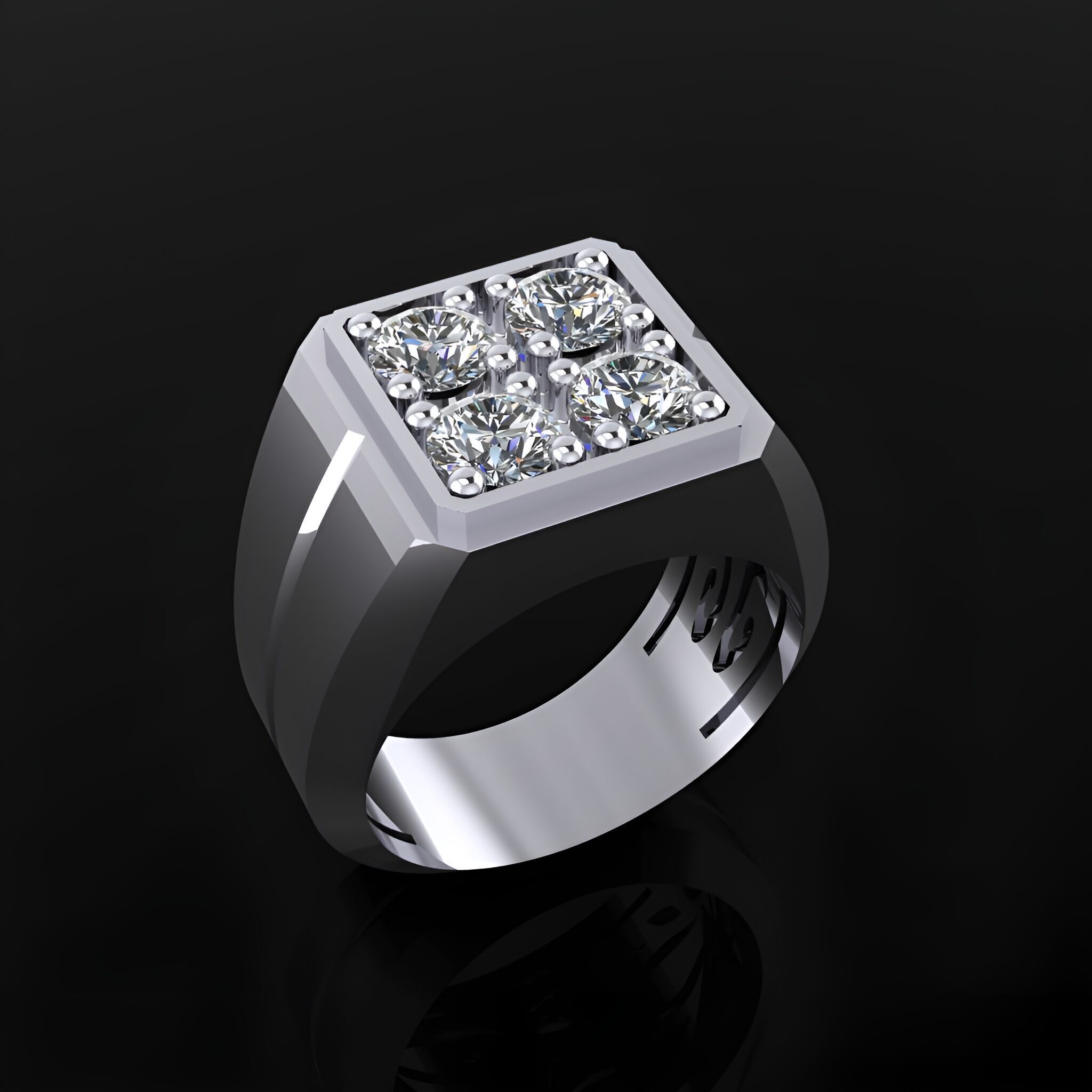 Mans Ring 3D print model_1