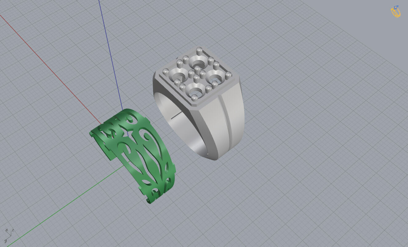 Mans Ring 3D print model_7