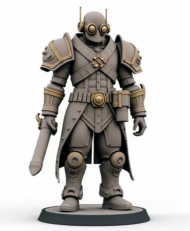 steampunk robotic 1 3D print model