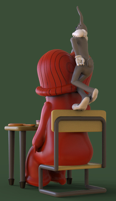 BUGS BUNNY AND GOSSAMER-HAIR-RAISING HARE EP-PARTS AND COMPLETE  3D print model_5