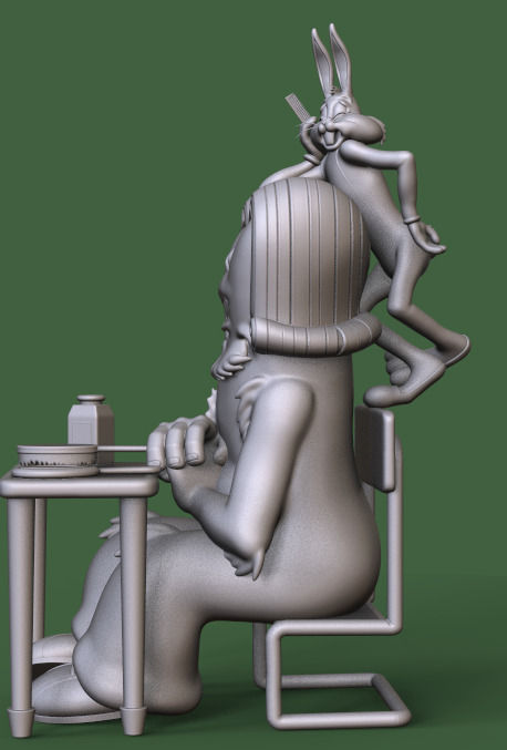 BUGS BUNNY AND GOSSAMER-HAIR-RAISING HARE EP-PARTS AND COMPLETE  3D print model_9
