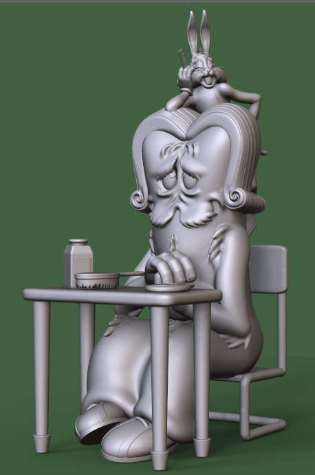 BUGS BUNNY AND GOSSAMER-HAIR-RAISING HARE EP-PARTS AND COMPLETE  3D print model_8