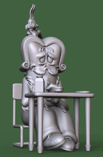 BUGS BUNNY AND GOSSAMER-HAIR-RAISING HARE EP-PARTS AND COMPLETE  3D print model_12