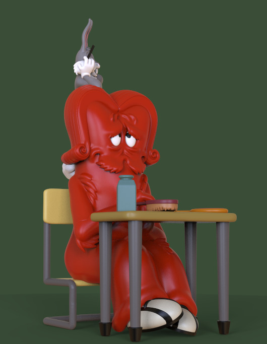 BUGS BUNNY AND GOSSAMER-HAIR-RAISING HARE EP-PARTS AND COMPLETE  3D print model_2