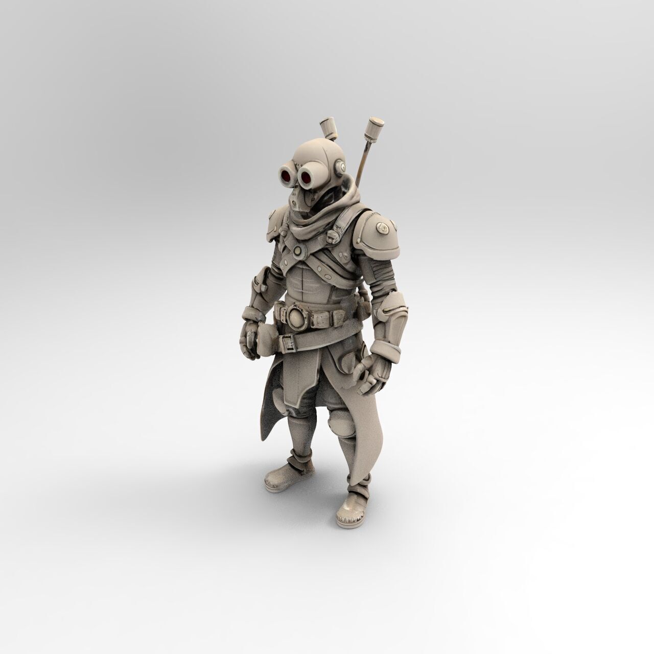 steampunk robotic 5 3D print model_5