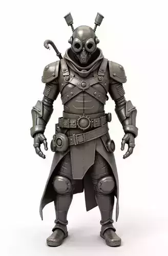 steampunk robotic 5 3D print model