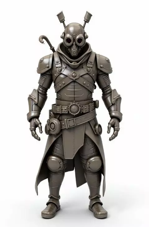 steampunk robotic 5 3D print model_0