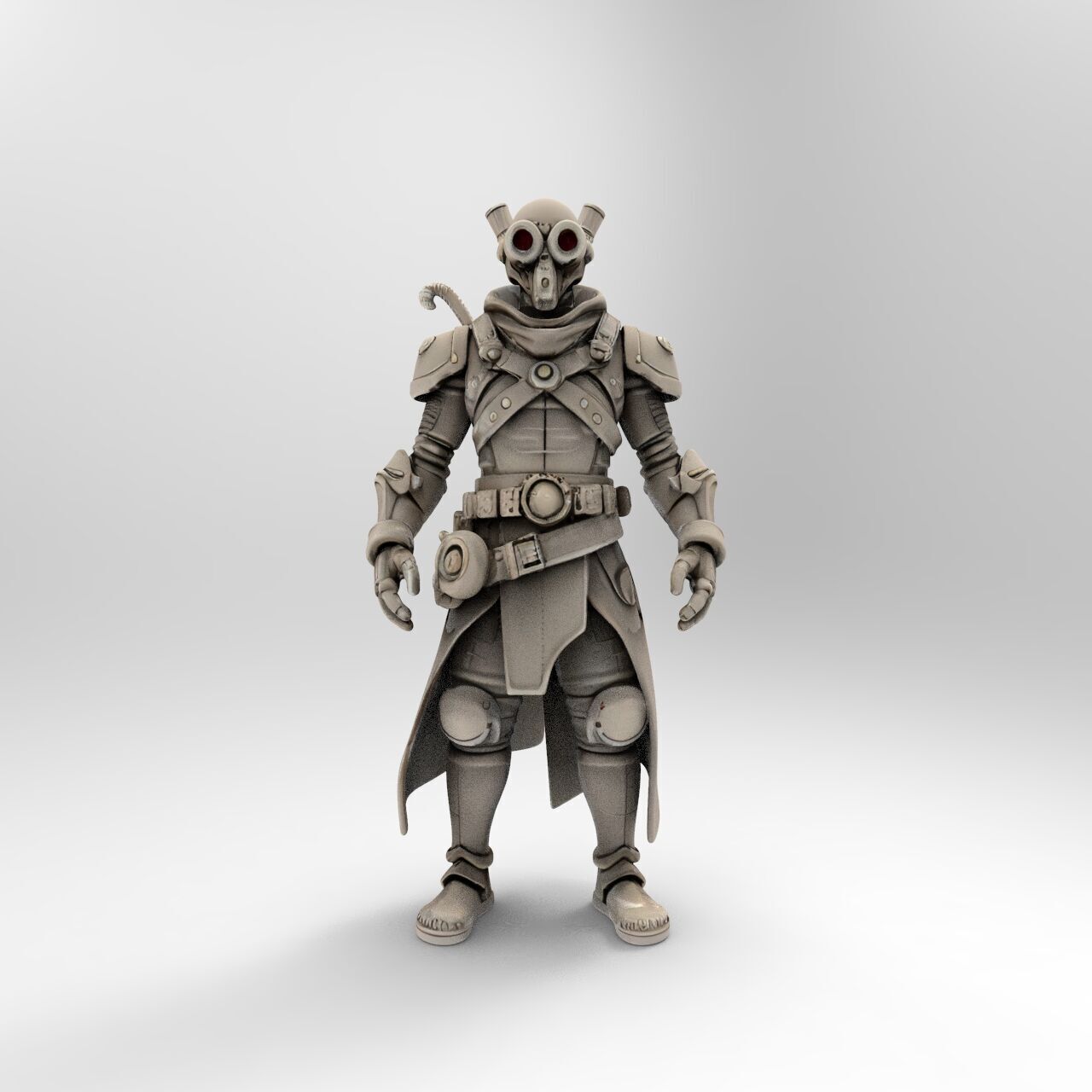 steampunk robotic 5 3D print model_2