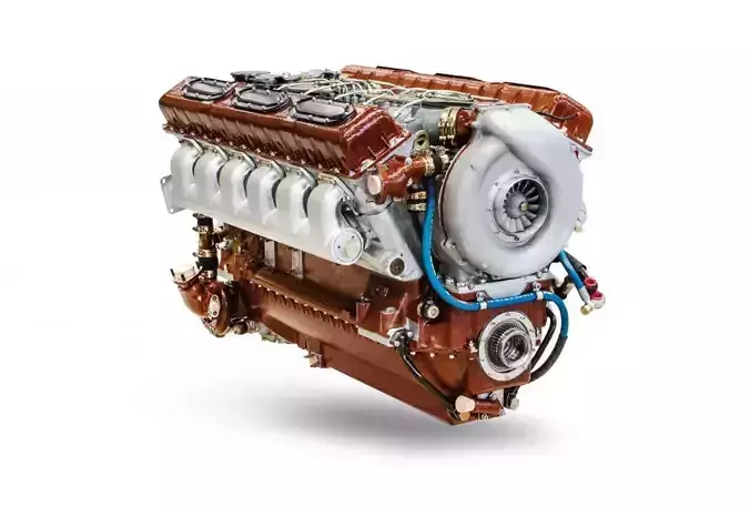 Motor V-84 ruso T72-90 3D print model