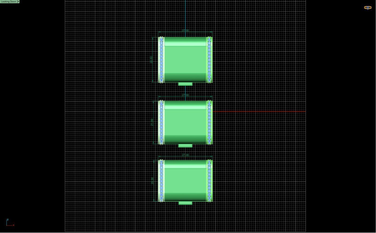 PACK Cuban Locks with Diamonds Sides 20mm 21mm 22mm 3D print model_2