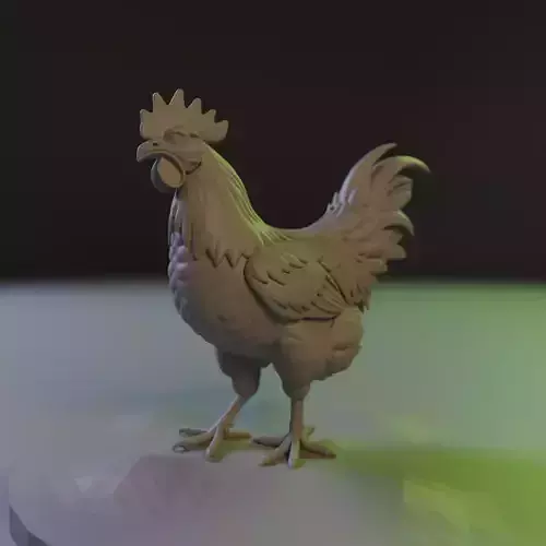 Rooster 3D print model