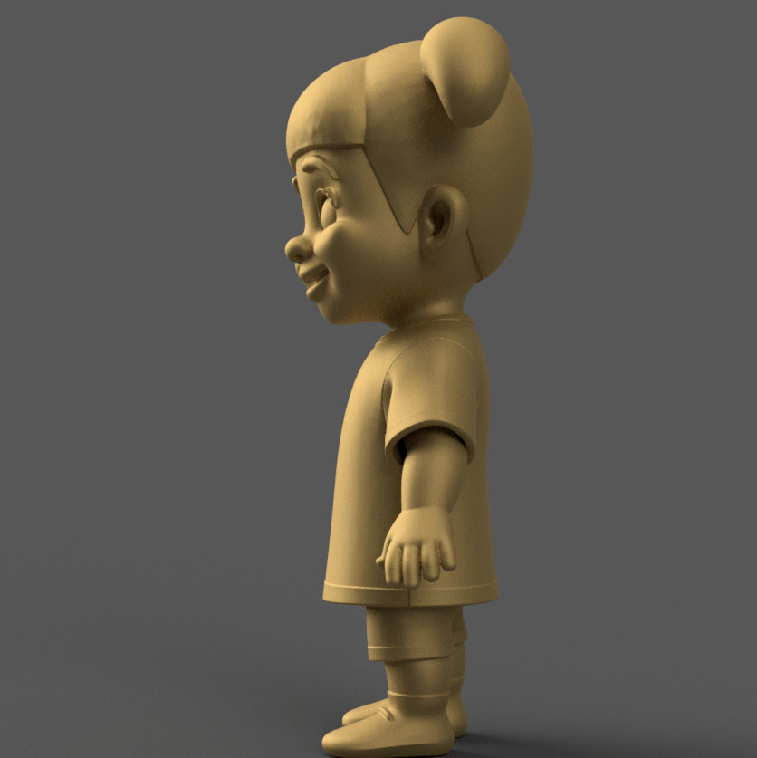 Boo Model from Monsters Inc - Fun Desk Decor 3D STL 3D print model_2