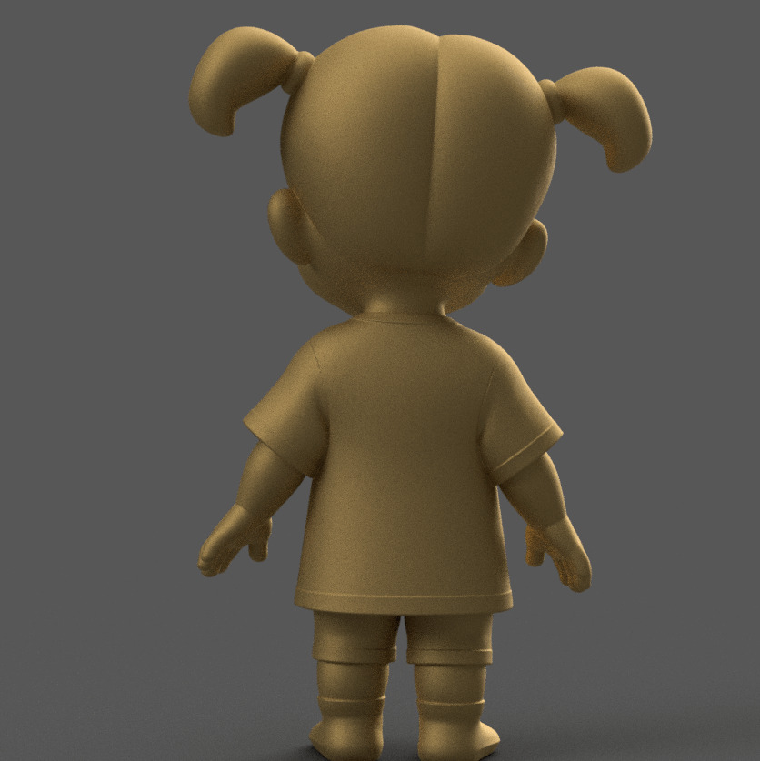 Boo Model from Monsters Inc - Fun Desk Decor 3D STL 3D print model_4