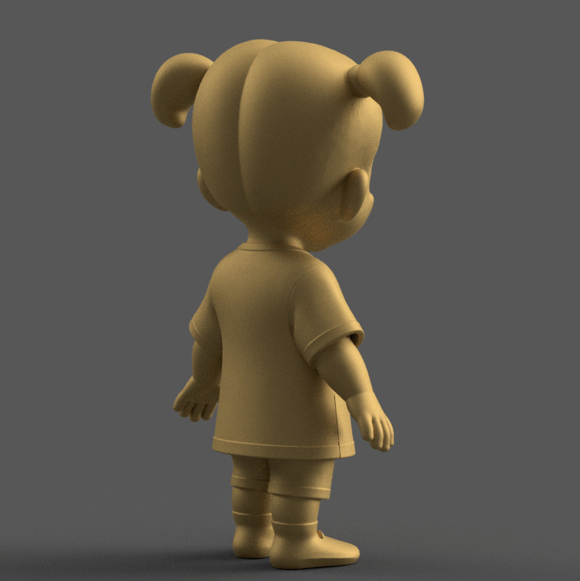 Boo Model from Monsters Inc - Fun Desk Decor 3D STL 3D print model_5