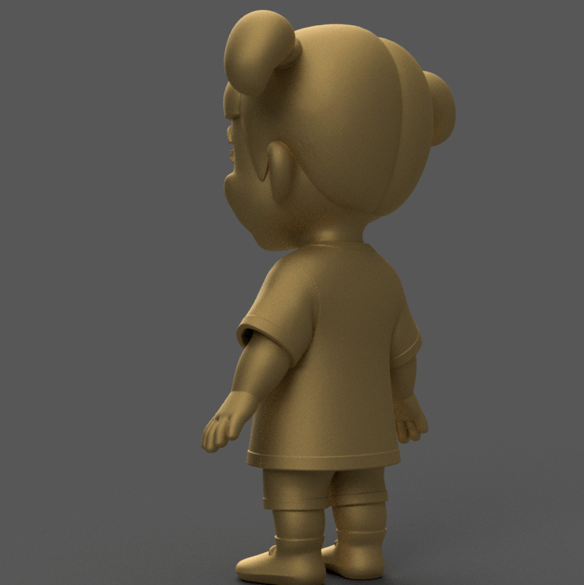 Boo Model from Monsters Inc - Fun Desk Decor 3D STL 3D print model_3