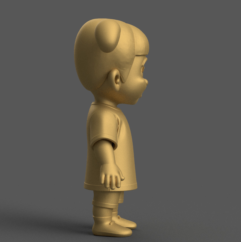 Boo Model from Monsters Inc - Fun Desk Decor 3D STL 3D print model_6