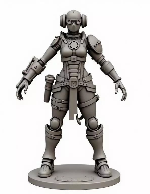 steampunk robotic 7 3D print model_0